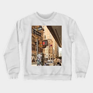 Manhattan Street New York City Crewneck Sweatshirt